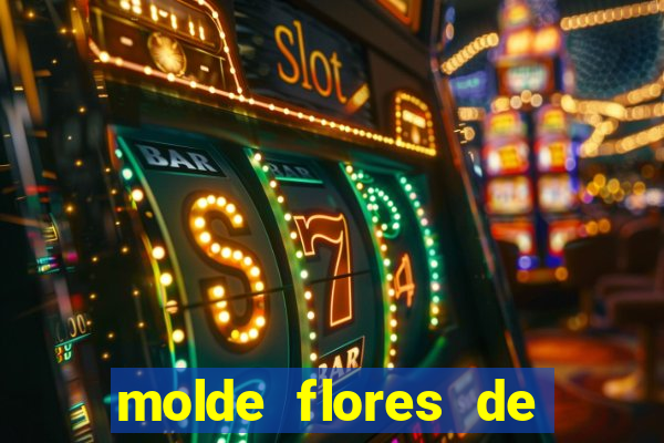 molde flores de papel para imprimir